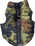 Winter Waterproof Windproof Vest Coat for Small Dogs - Warm Jacket for Cold Weather - Suitable for Teddy, Chihuahua, Yorkshire (Not for Large Dogs) - Camouflage M