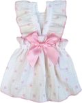 Heart Print Dog Cat Dress Bow Decor Cute Dog Dresses Puppy Tutu Skirt Chihuahua Teddy Pomeranian Dress Birthday Holiday Clothes for Cat Kittens Small Medium Large Dogs Pink XS