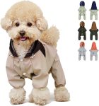 Waterproof Dog Raincoat Jacket - Full Coverage pet Raincoat with Sun & Wind Protection, Reflective & Breathable for Large-Small Dogs (s-5xl)