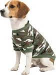 Small Dog Shirt Dog Clothes Camo Dogs T-Shirt, Medium, Green
