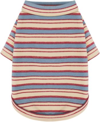 Stylish Striped Block Dog Shirt, Comfortable, Breathable, and Wrinkle-Resistant. Perfect Apparel for Small, Medium, & Large Dogs, a Must-Have for Pet Lovers XS